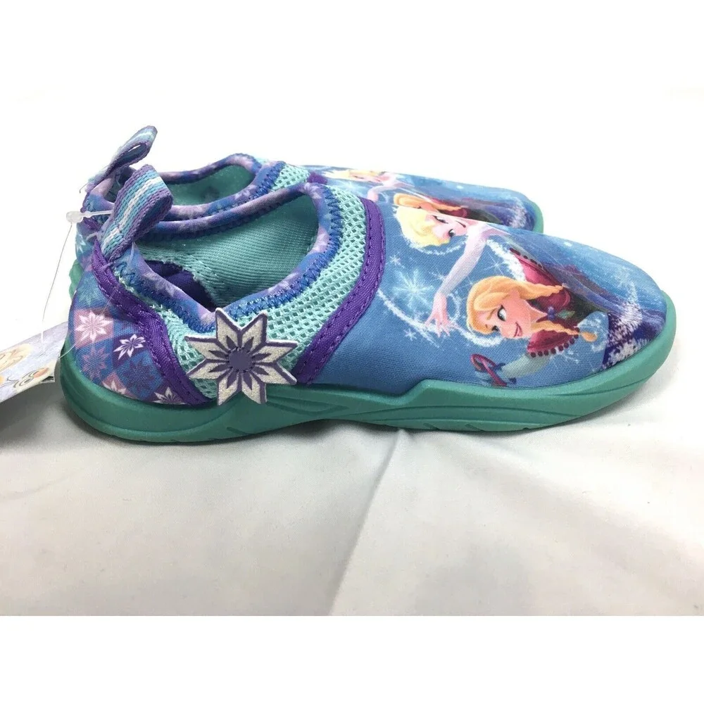 Disney Frozen Elsa Anna Swim‎ Water Shoes Girl Child Size 5/6